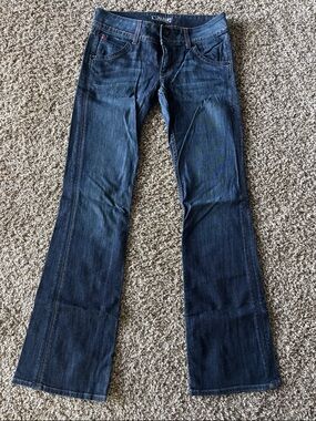 Hudson Jeans Y2K low rise bootcut dark jeans